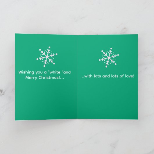 Personalized Granddaughter's Christmas Card カード (内部)