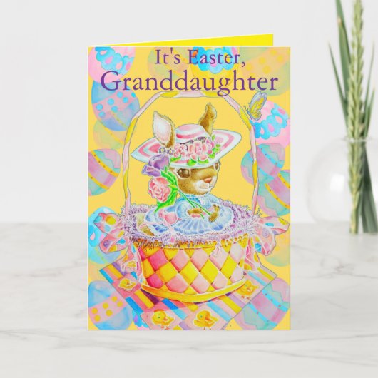 Personalized Granddaughter's Easter Greeting Card  カード (正面)
