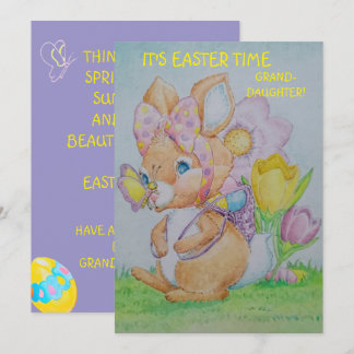 Personalized Granddaughter's Easter Greeting Card  シーズンカード