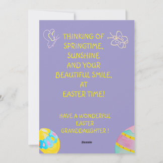 Personalized Granddaughter's Easter Greeting Card  シーズンカード