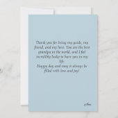 Personalized Grandfather's Day Card カード (裏面)