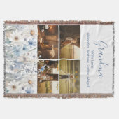 Personalized Grandkids Collage スローブランケット (正面)