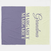 personalized grandma フリースブランケット (正面(横))