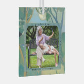 Personalized Grandma and Me Custom Photo Ornament ガラスオーナメント (正面右)