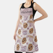 Personalized Grandma Apron Kawaii Cookie Gingham  エプロン (インサイチュ)