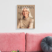 Personalized Grandma Canvas Photo Gift | Luxury  キャンバスプリント (インサイチュ (リビング))
