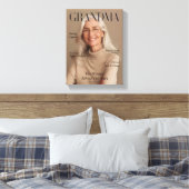 Personalized Grandma Canvas Photo Gift | Luxury  キャンバスプリント (インサイチュ (寝室))