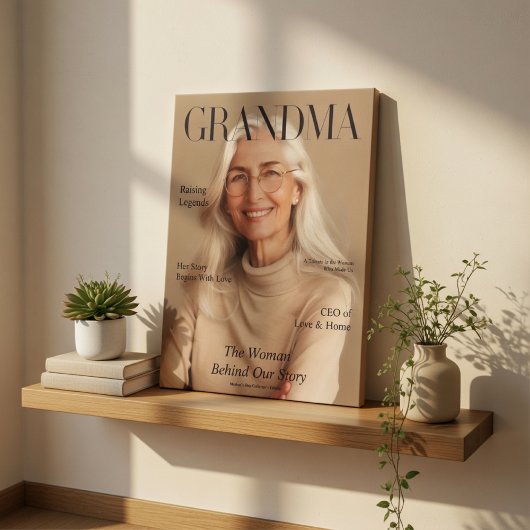Personalized Grandma Canvas Photo Gift | Luxury  キャンバスプリント