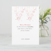 Personalized Grandma Christmas Card 招待状 (スタンド正面)