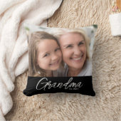 Personalized Grandma Established Year Photo クッション (ブランケット)