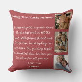 Personalized Grandma Gift - Hug That Lasts Forever クッション (正面)