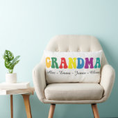 Personalized Grandma Gift with Grandkids’ Names ランバークッション (椅子)