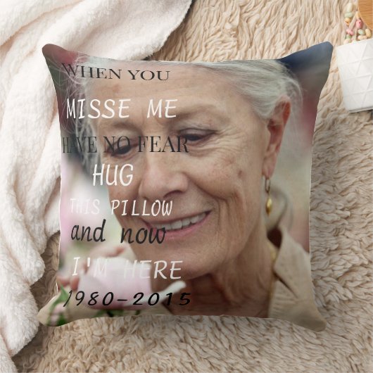 “Personalized Grandma Memorial Pillow クッション (ブランケット)