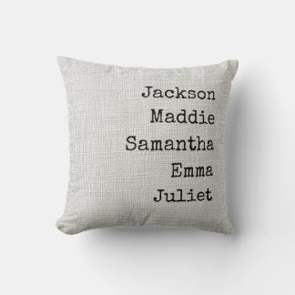 Personalized Grandma & Mom Throw Pillow Custom クッション
