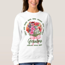 Personalized GRANDMA Nana Mimi Gigi Mother's Day スウェットシャツ