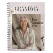 Personalized Grandma Notebook | Best Grandma Ever  ノートブック (正面)