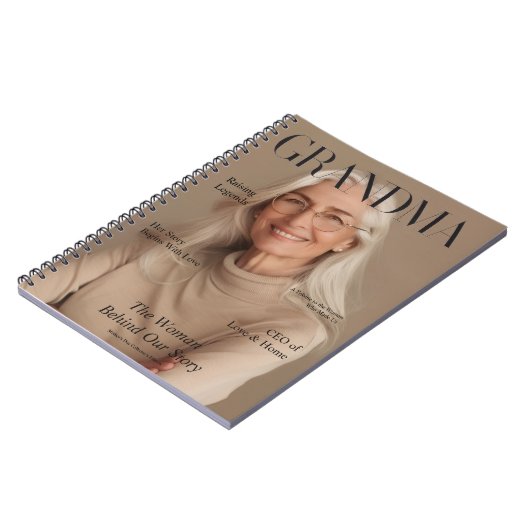 Personalized Grandma Notebook | Custom Photo ノートブック (左側)