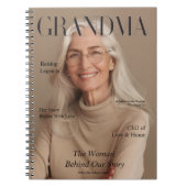 Personalized Grandma Notebook | Custom Photo ノートブック (正面)