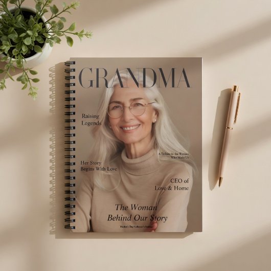 Personalized Grandma Notebook | Custom Photo ノートブック