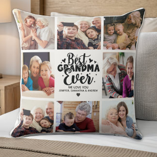 Personalized Grandma Photo | Best Grandma Ever クッション