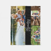 Personalized Grandma Photo Collage Blanket フリースブランケット (正面)