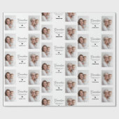 Personalized Grandma Photo  Custom  ラッピングペーパー (フラット)