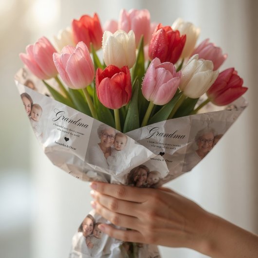 Personalized Grandma Photo  Custom  ラッピングペーパー
