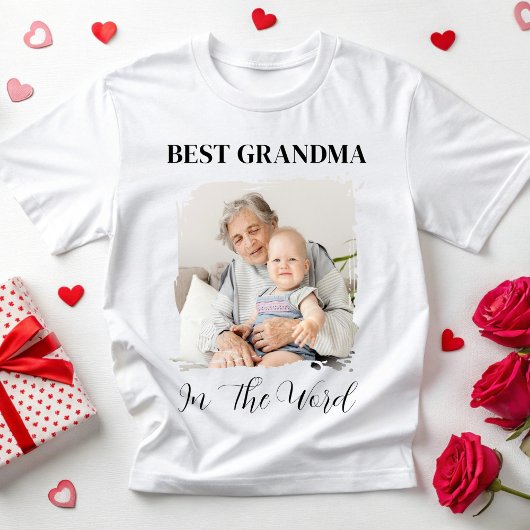 Personalized Grandma Photo Custom Grandma Mom Gift Tシャツ