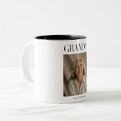 Personalized Grandma Photo Mug | Love You Grandma  ツートーンマグカップ (正面左)