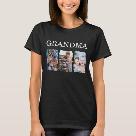 Personalized Grandma Photo Tシャツ (正面)