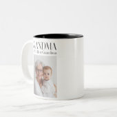 Personalized Grandma Photo | World’s Best Grandma ツートーンマグカップ (正面左)
