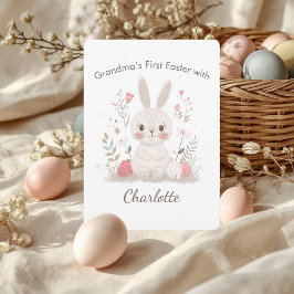 Personalized Grandma’s First Easter Card シーズンカード