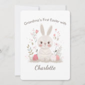 Personalized Grandma’s First Easter Card シーズンカード (正面)