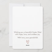 Personalized Grandma’s First Easter Card シーズンカード (裏面)