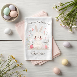 Personalized Grandma’s First Easter Kitchen Towel キッチンタオル