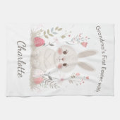 Personalized Grandma’s First Easter Kitchen Towel キッチンタオル (横)