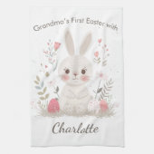 Personalized Grandma’s First Easter Kitchen Towel キッチンタオル (縦)