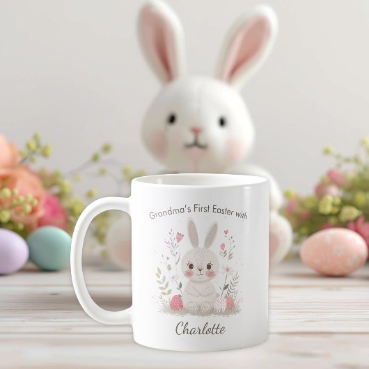 Personalized Grandma’s First Easter Mug コーヒーマグカップ