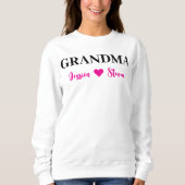 Personalized Grandma Script スウェットシャツ (正面)