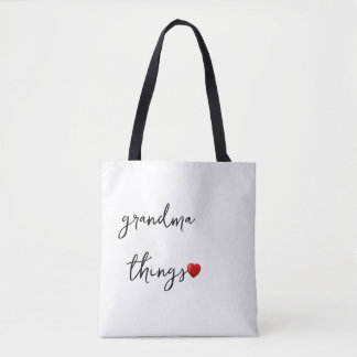 Personalized Grandma Things Bag – Unique Gift for  トートバッグ
