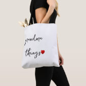 Personalized Grandma Things Bag – Unique Gift for トートバッグ (クローズアップ)
