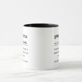 Personalized Grandmama Definitio マグカップ (中央)