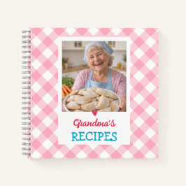 PERSONALIZED Grandma's Recipe Book (ADD YOU PHOTO) ノートブック
