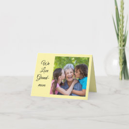 Personalized Grandmom Photo Mother's day Gift サンキューカード