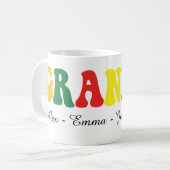 Personalized Grandpa Gift with Grandkids’ Names コーヒーマグカップ (正面左)