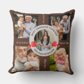Personalized Grandpa & Granddaughter Photo クッション (正面)