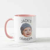 Personalized Grandpa Mug with Baby Face Photo マグカップ (左)