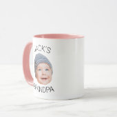 Personalized Grandpa Mug with Baby Face Photo マグカップ (正面左)