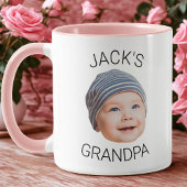 Personalized Grandpa Mug with Baby Face Photo マグカップ