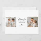 Personalized Grandpa Photo Card  シーズンカード (正面)